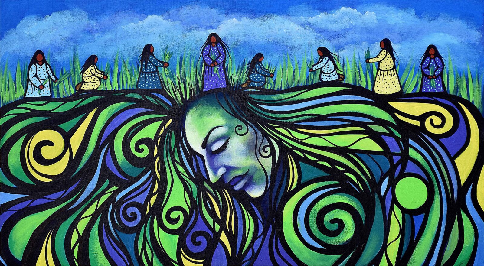 Harvesting the Hair of Mother Earth